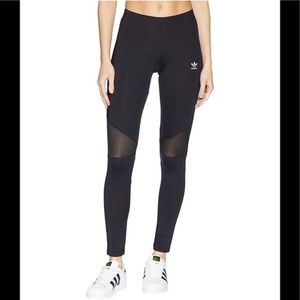 Adidas NWT mesh cutout leggings black Small